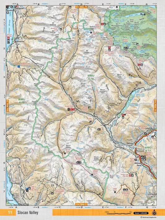 Slocan Valley Topo Map Waterproof - Not Applicable 1