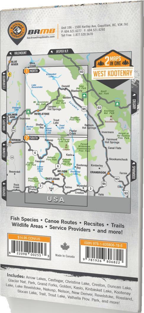 West Kootenay BC Map - 2nd Edition - Not Applicable 2
