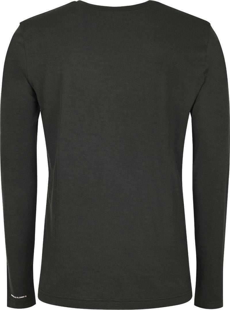 Black Merino LS Chevron Tee - Mens - black / yellow 1