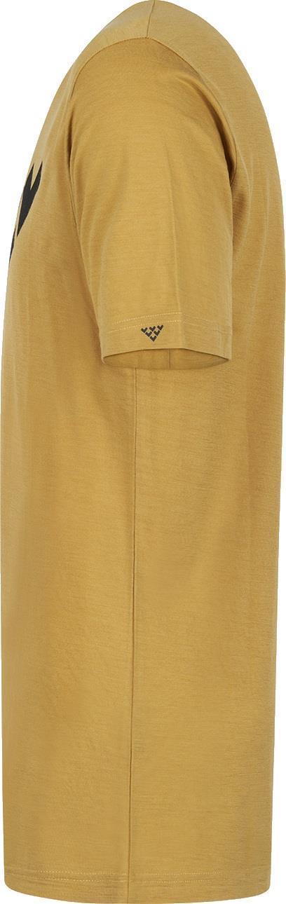 Black Merino SS Chevron Tee - Mens - gold 1