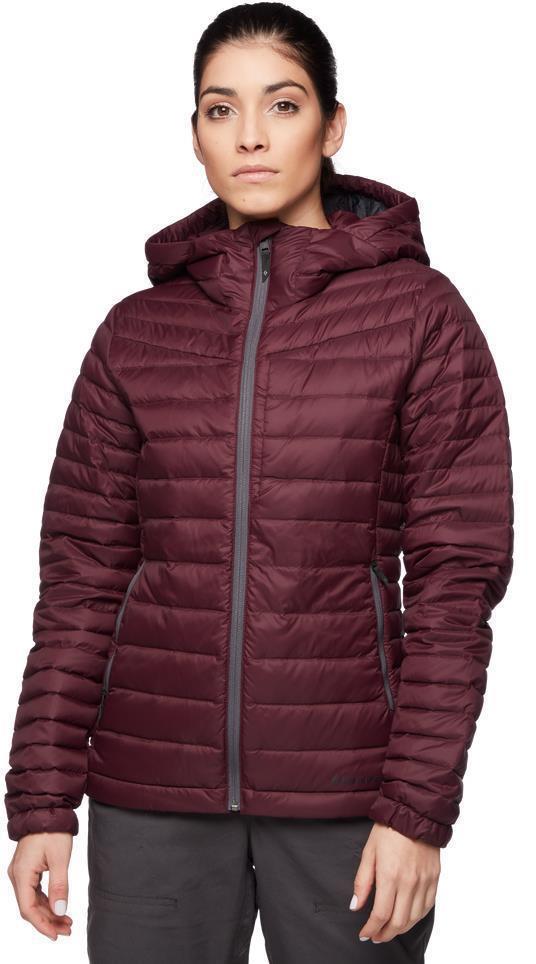 Access Down Hoody - Womens - Bordeaux 2