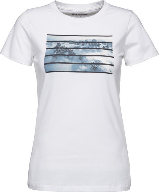 Aerial View SS Tee - Womens - White 1