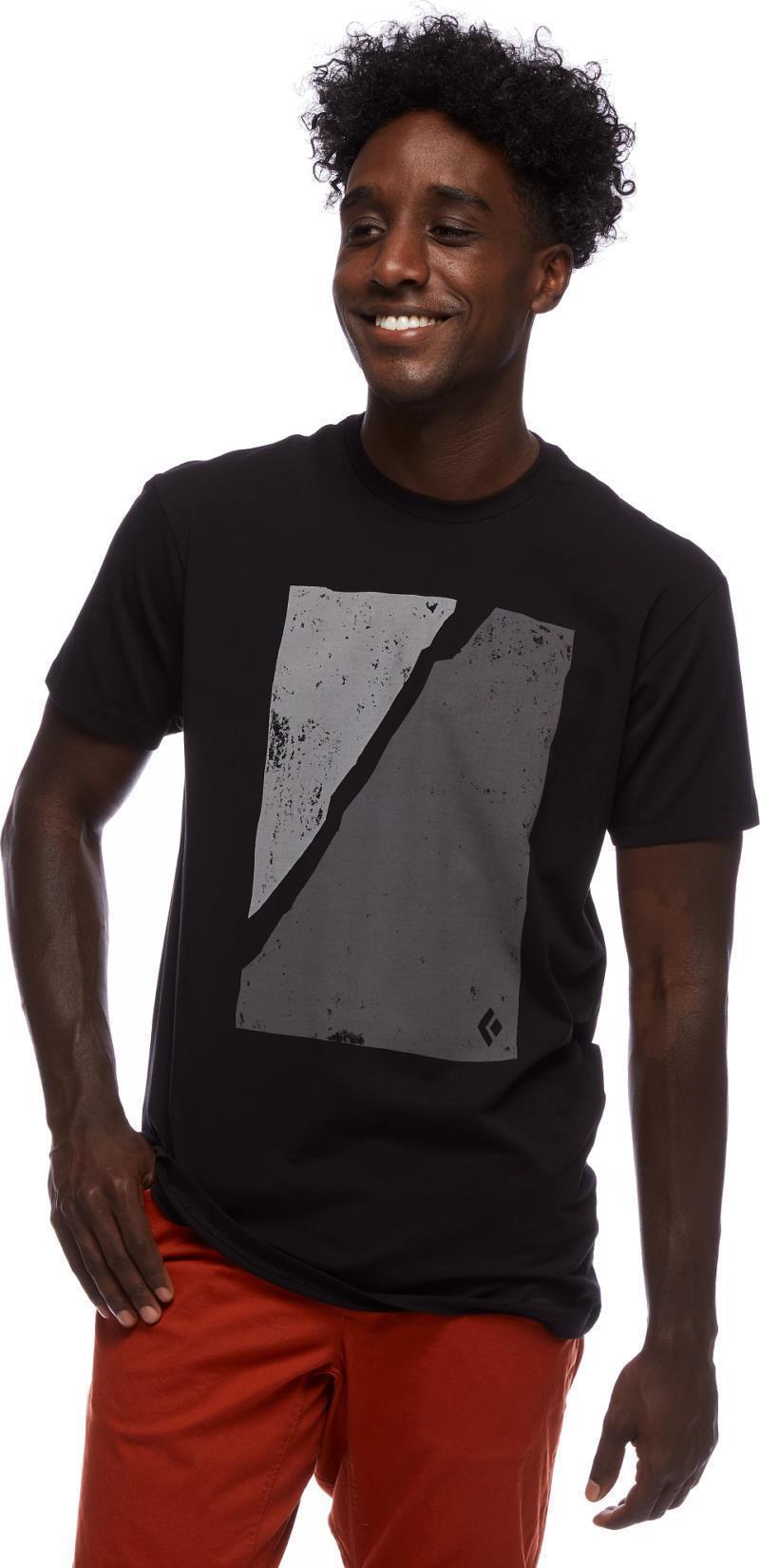 Block Print Mountain SS Tee - Mens - Black 2