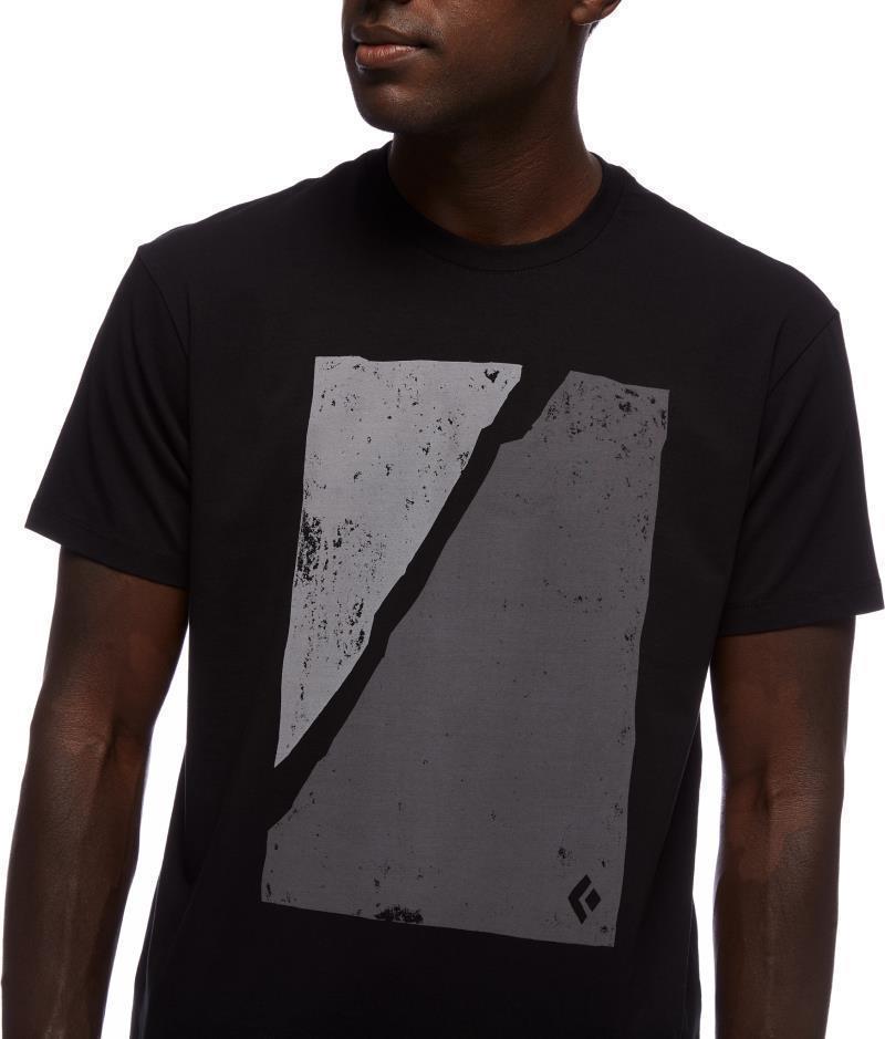 Block Print Mountain SS Tee - Mens - Black 4