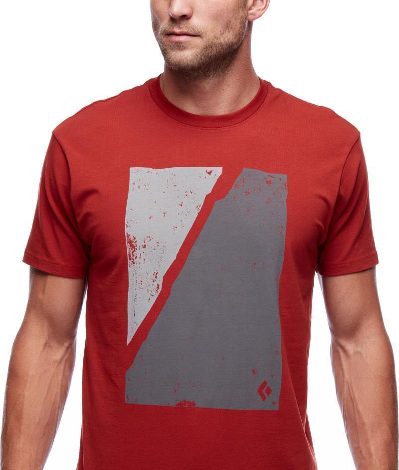 Block Print Mountain SS Tee - Mens - Red Rock 4