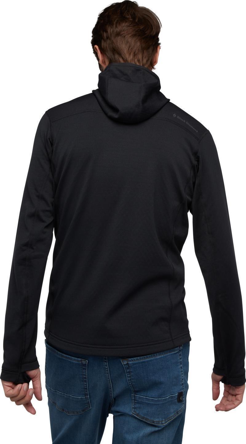 Coefficient 1/4-Zip Fleece Hoody - Mens - Black 3
