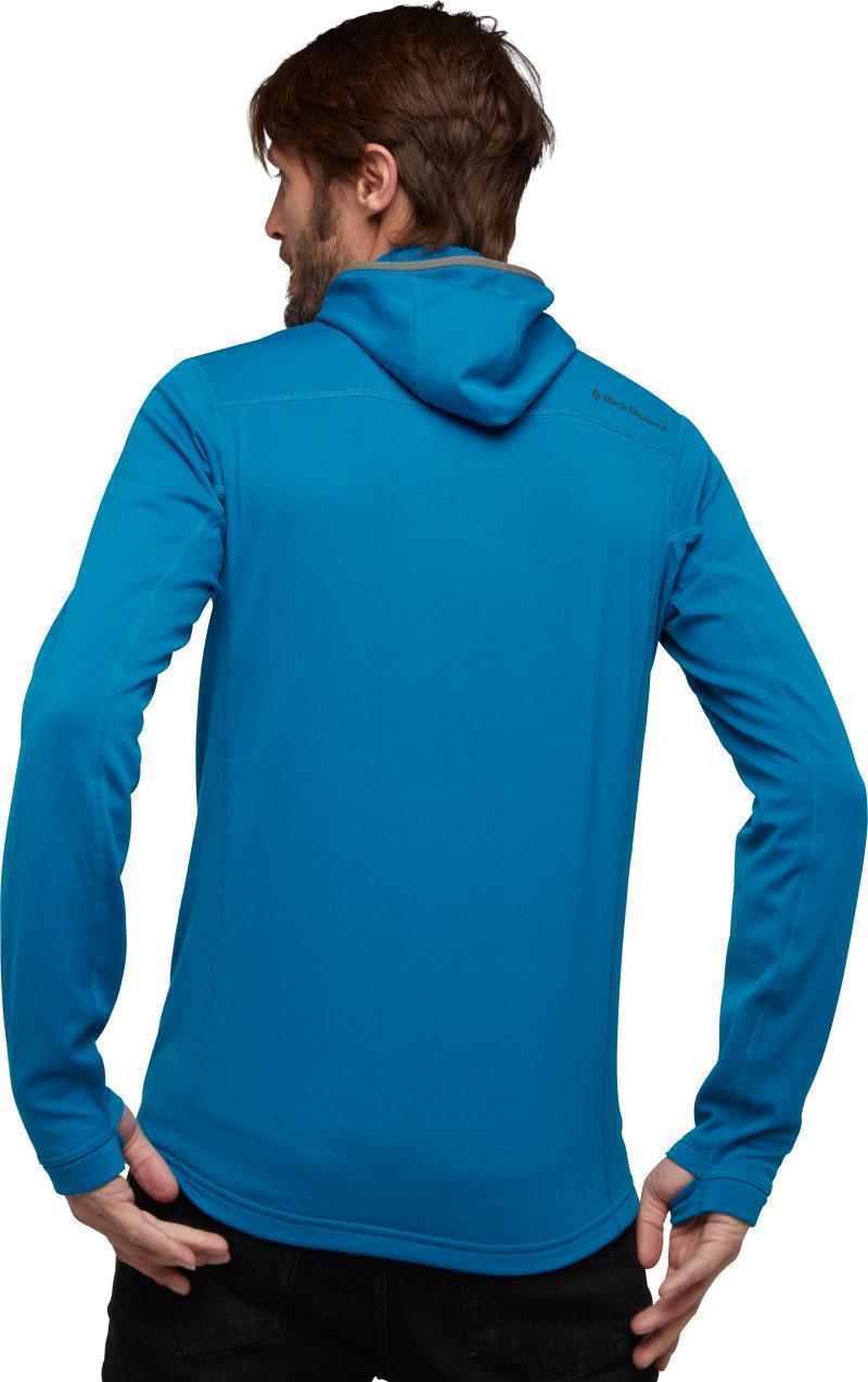 Coefficient 1/4-Zip Fleece Hoody - Mens - Kingfisher 3