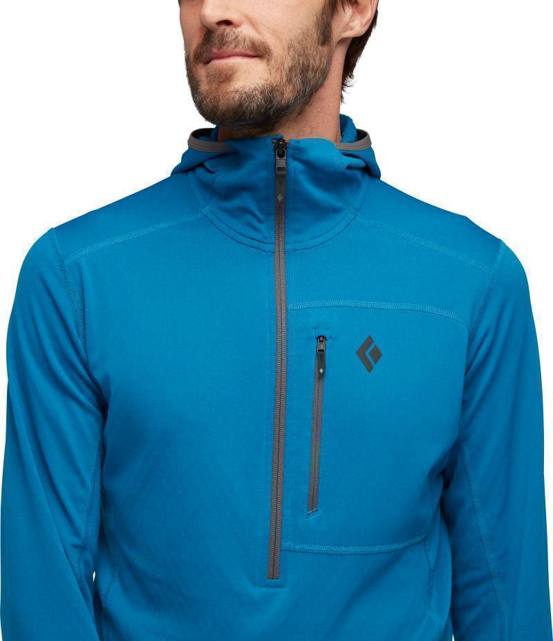 Coefficient 1/4-Zip Fleece Hoody - Mens - Kingfisher 4