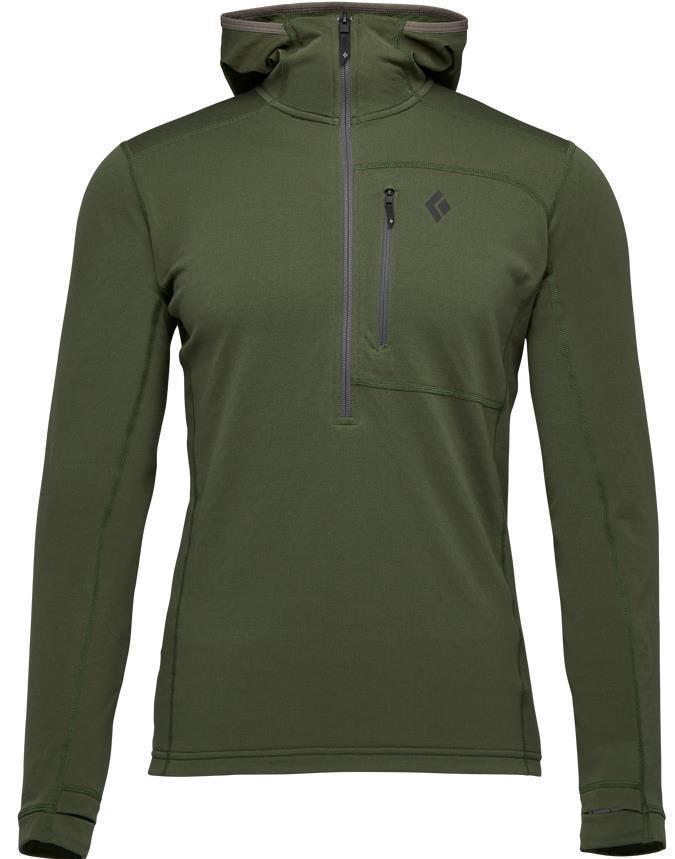 Coefficient 1/4-Zip Fleece Hoody - Mens - Tundra 1