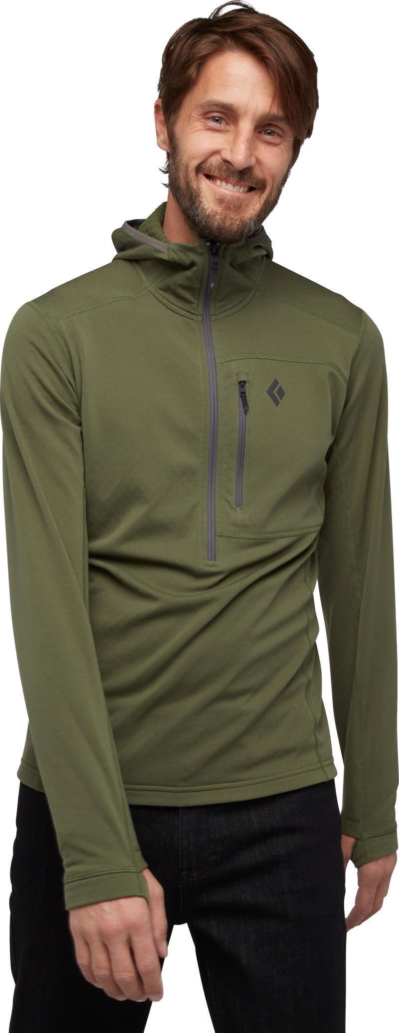 Coefficient 1/4-Zip Fleece Hoody - Mens - Tundra 2
