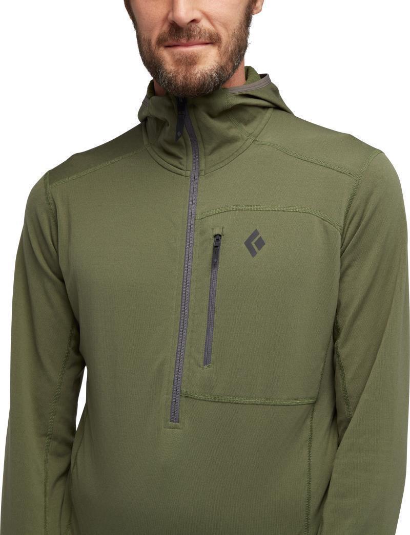 Coefficient 1/4-Zip Fleece Hoody - Mens - Tundra 4