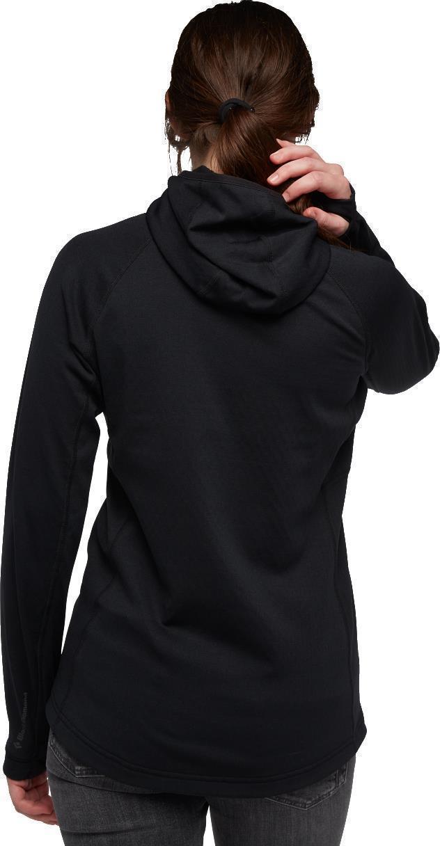 Coefficient 1/4-Zip Fleece Hoody - Womens - Black 3