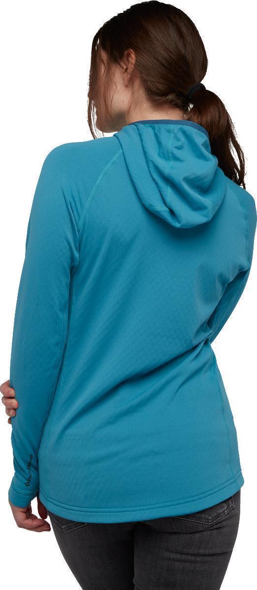 Coefficient 1/4-Zip Fleece Hoody - Womens - Cerulean Blue 3