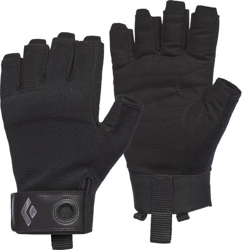 Crag Half Finger Gloves - Mens - Black 1