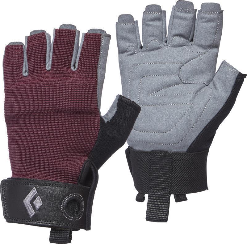 Crag Half Finger Gloves - Womens - Bordeaux 1