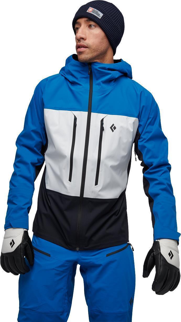 Dawn Patrol Hybrid Shell - Mens - Kingfisher / White / Black 2