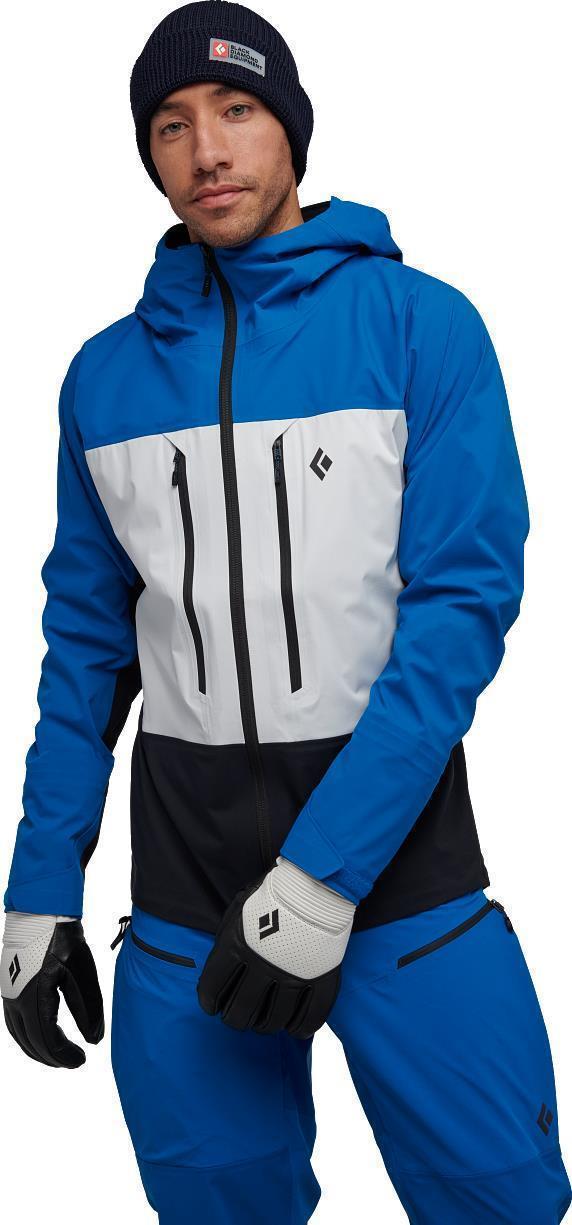 Dawn Patrol Hybrid Shell - Mens - Kingfisher / White / Black 4