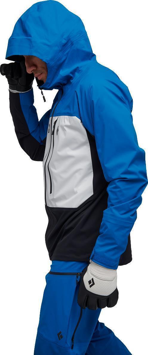 Dawn Patrol Hybrid Shell - Mens - Kingfisher / White / Black 5