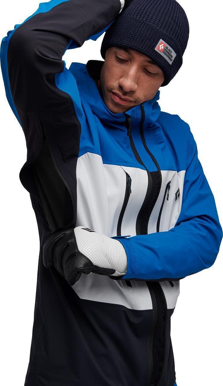 Dawn Patrol Hybrid Shell - Mens - Kingfisher / White / Black 6