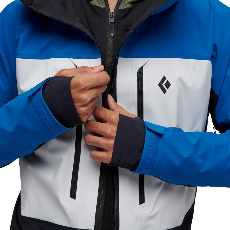 Dawn Patrol Hybrid Shell - Mens - Kingfisher / White / Black 8