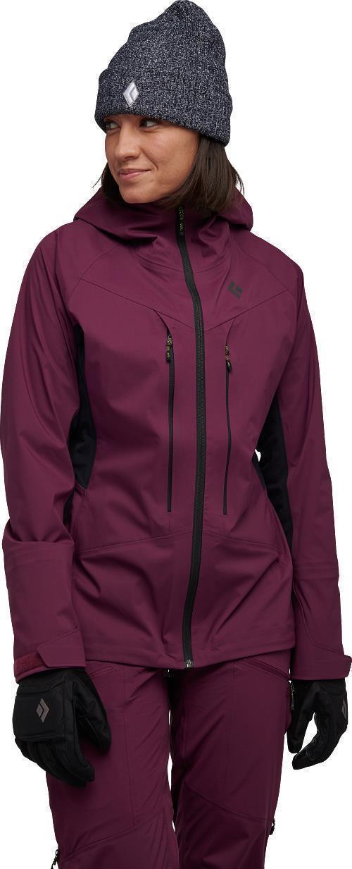 Dawn Patrol Hybrid Shell - Womens - Blackberry / Black 2