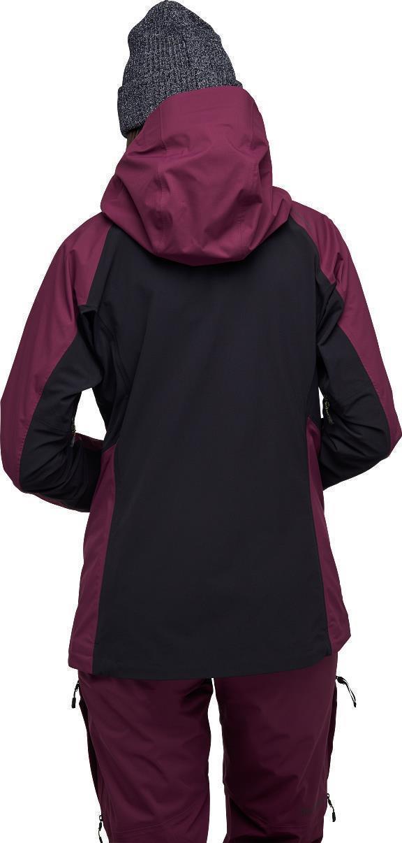 Dawn Patrol Hybrid Shell - Womens - Blackberry / Black 3