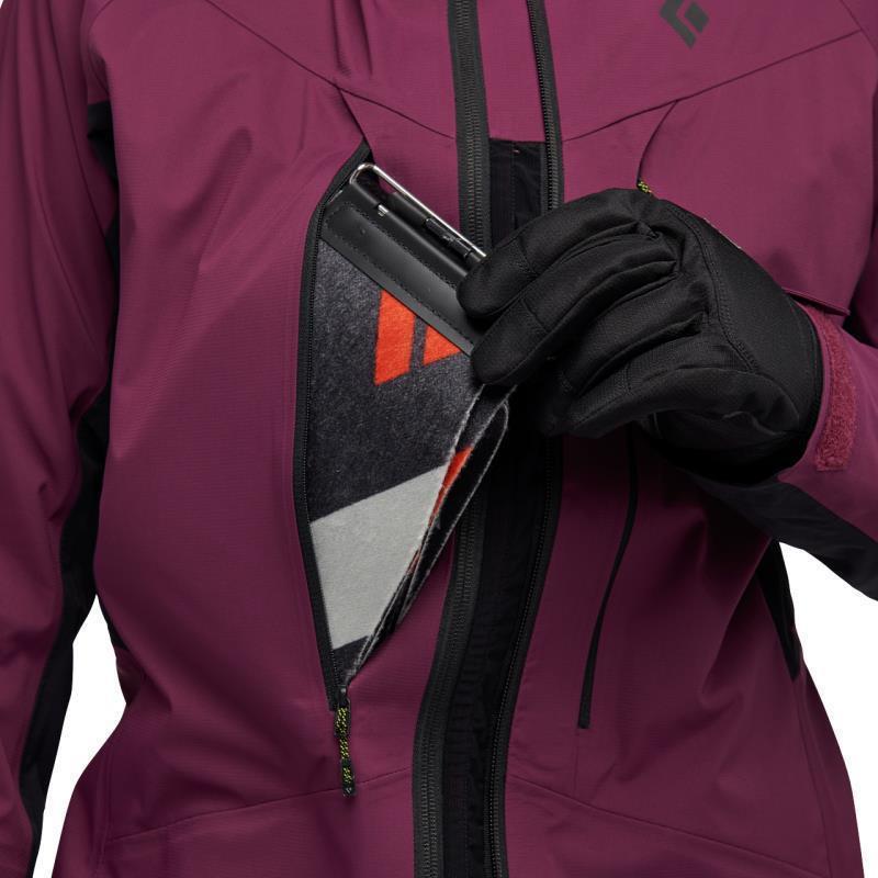 Dawn Patrol Hybrid Shell - Womens - Blackberry / Black 7