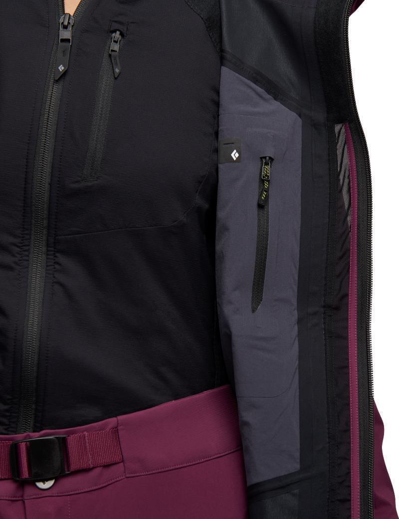 Dawn Patrol Hybrid Shell - Womens - Blackberry / Black 9