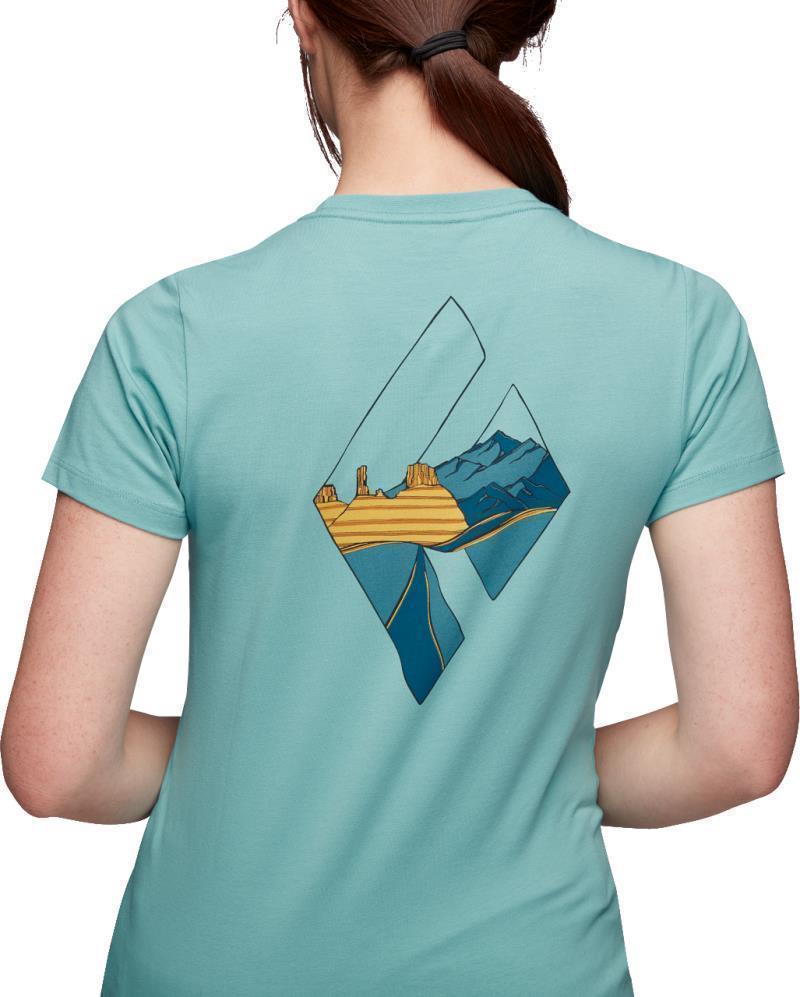 Desert To Mountain SS Tee - Womens - Coastal Blue 2