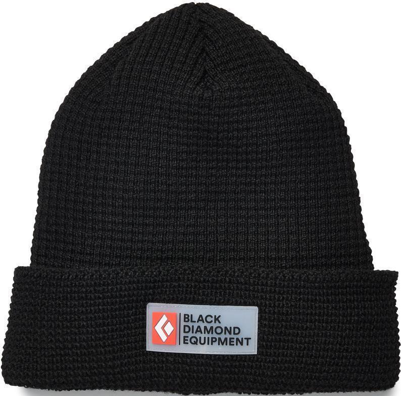Double Waffle Beanie - Black 1