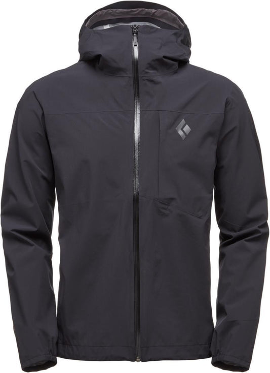 Fineline Stretch Rain Shell - Mens - Black 1