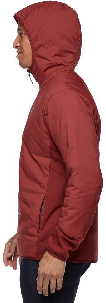 First Light Hybrid Hoody - Mens - dark crimson 1