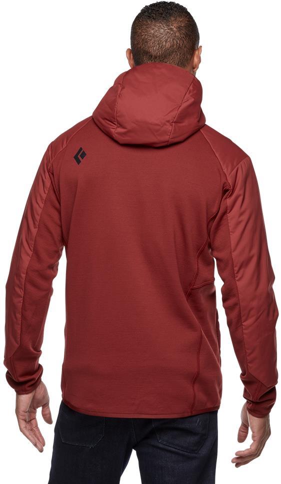 First Light Hybrid Hoody - Mens - dark crimson 1