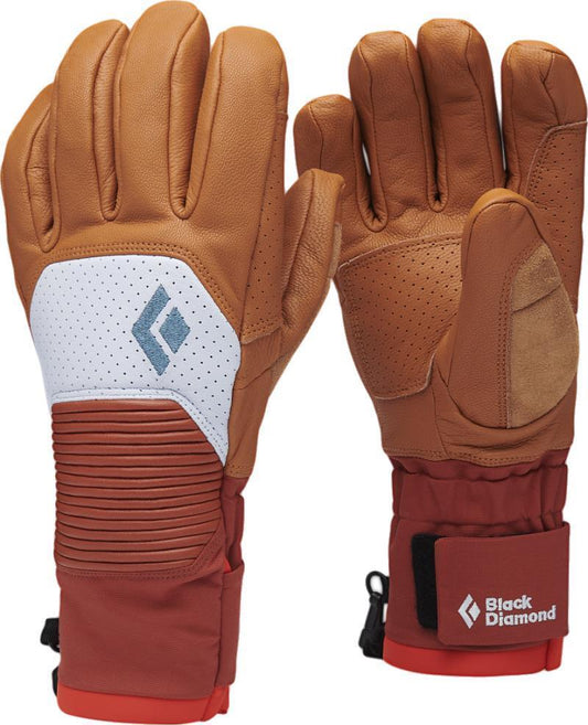 Impulse Gloves - Womens - Henna / Belay Blue 1