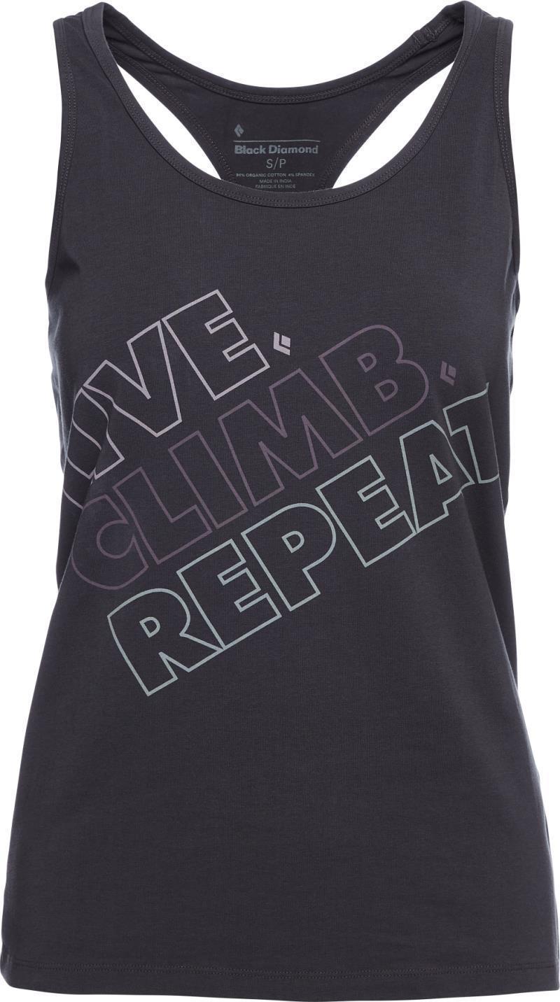Live.Climb.Repeat. Tank - Womens - Carbon 1