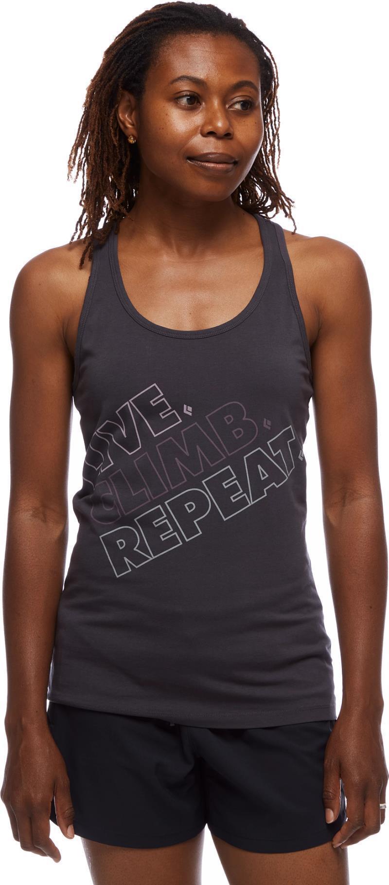 Live.Climb.Repeat. Tank - Womens - Carbon 2