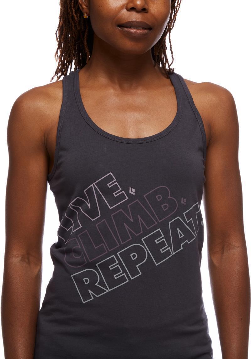 Live.Climb.Repeat. Tank - Womens - Carbon 4