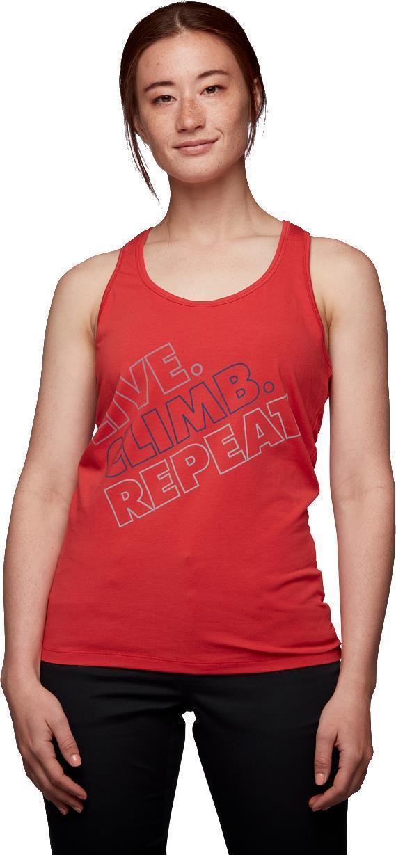 Live.Climb.Repeat. Tank - Womens - Grenadine 1