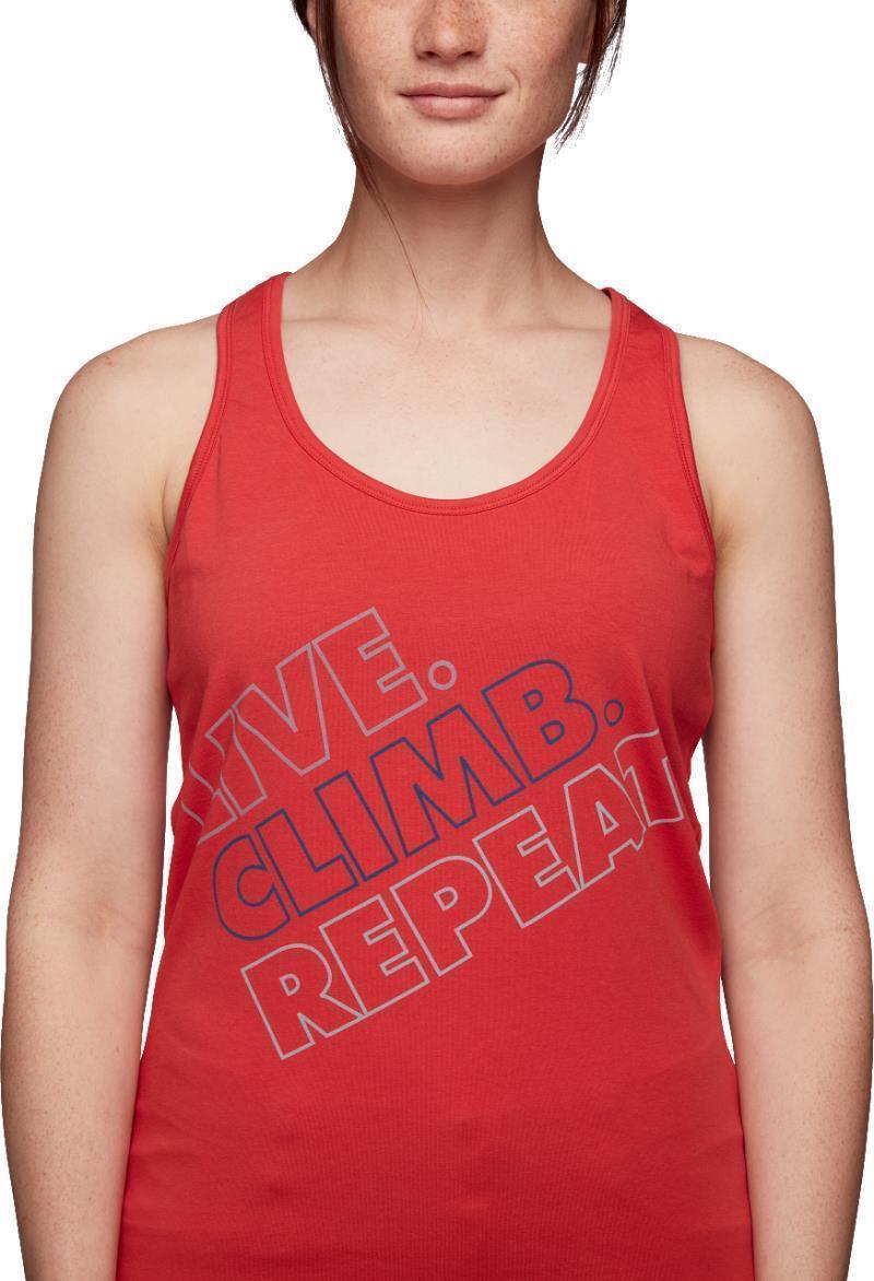 Live.Climb.Repeat. Tank - Womens - Grenadine 3
