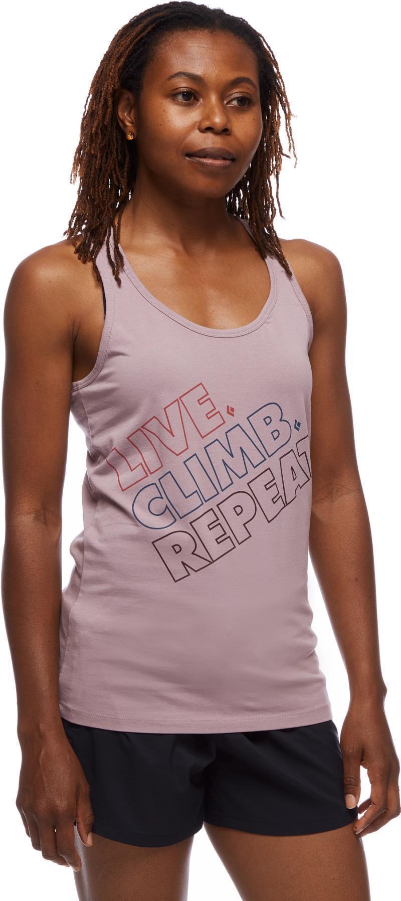 Live.Climb.Repeat. Tank - Womens - Wood Violet 2