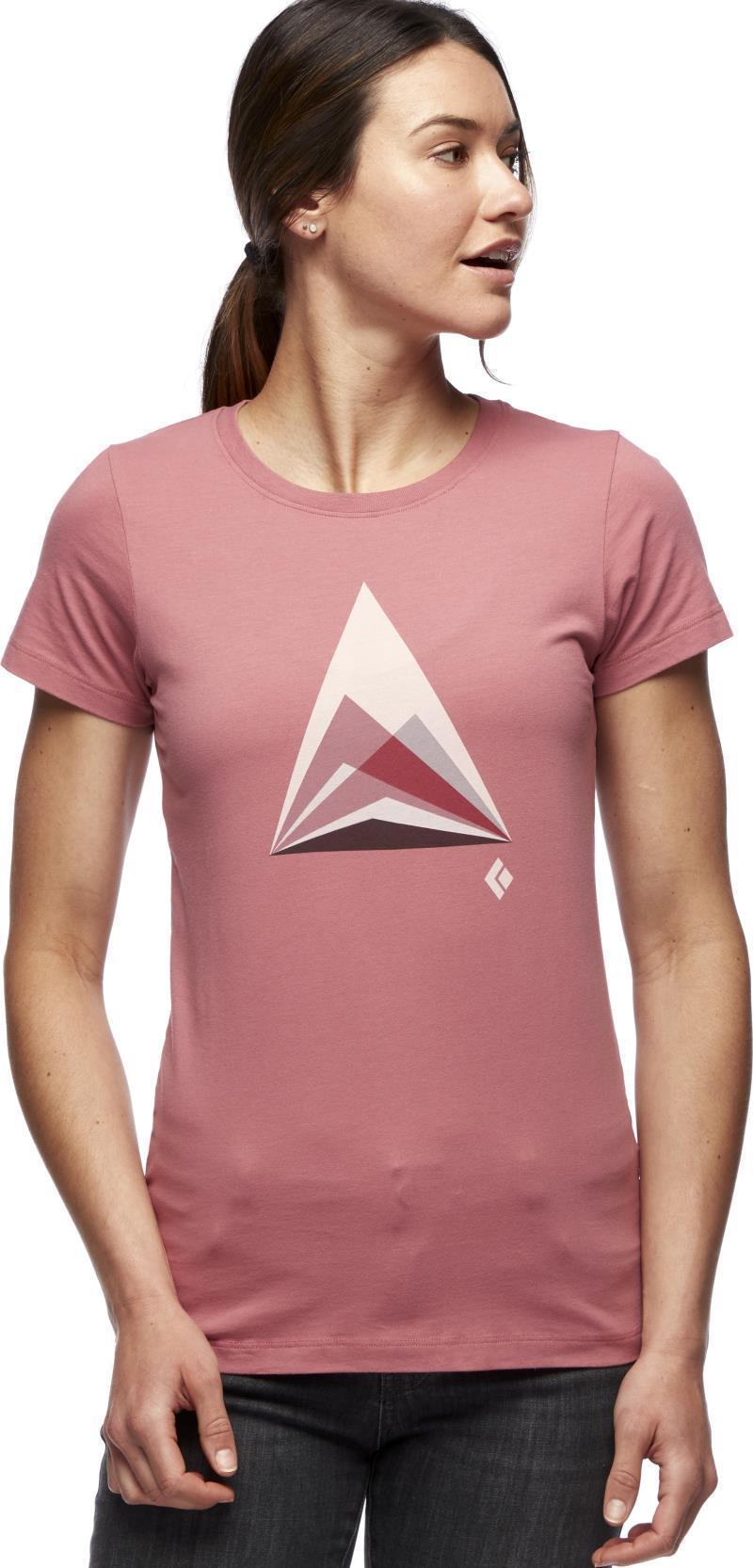 Mountain Transparency SS Tee - Womens - Rosewood 2