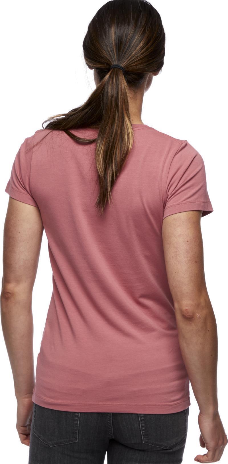 Mountain Transparency SS Tee - Womens - Rosewood 3