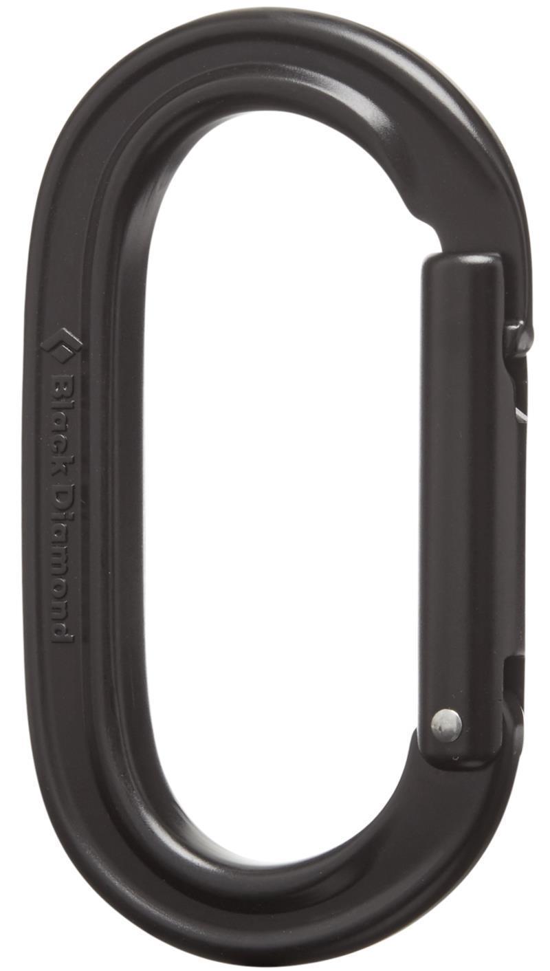 Oval Keylock Carabiner - Black 1