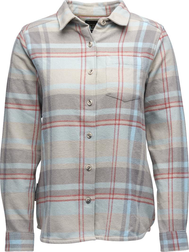 Project Flannel - Womens - Pewter / Belay Blue Plaid 1