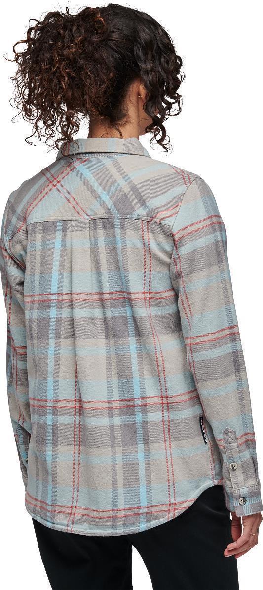 Project Flannel - Womens - Pewter / Belay Blue Plaid 3