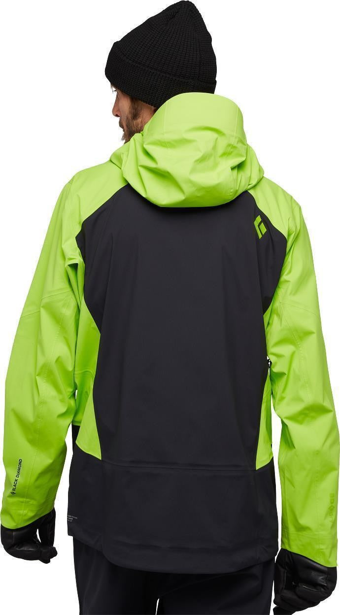 Recon LT Stretch Shell - Mens - black / lime green 1