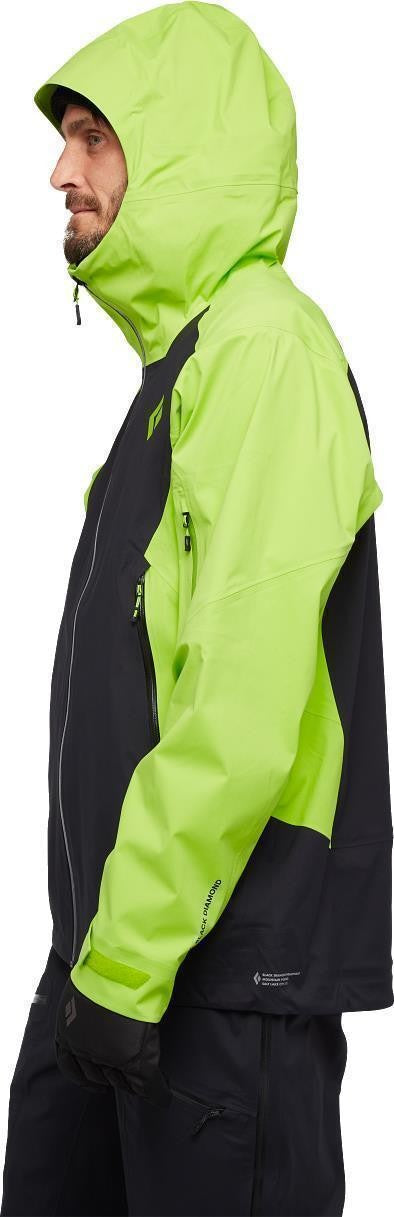 Recon LT Stretch Shell - Mens - black / lime green 1