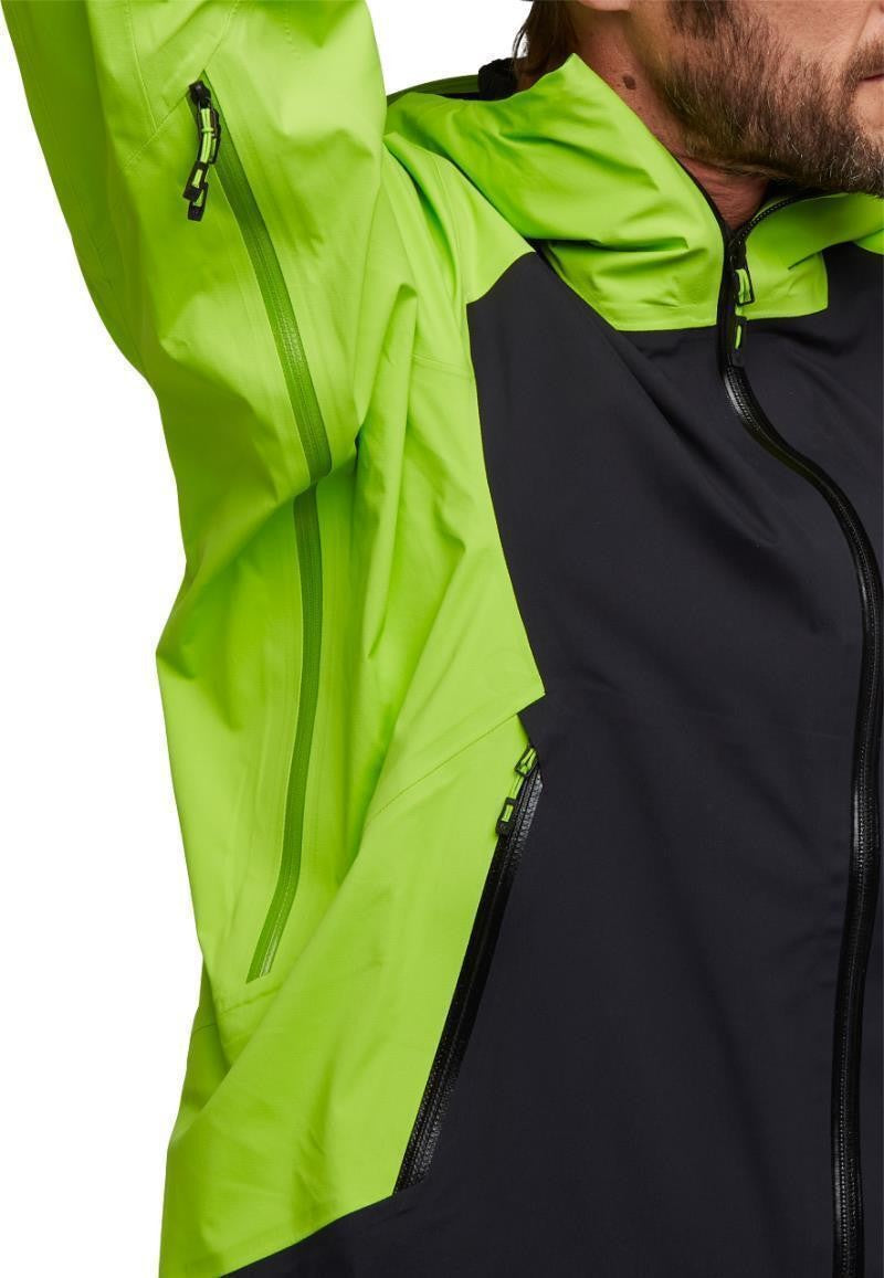 Recon LT Stretch Shell - Mens - black / lime green 1