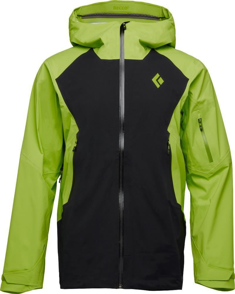 Recon LT Stretch Shell - Mens - black / lime green 1