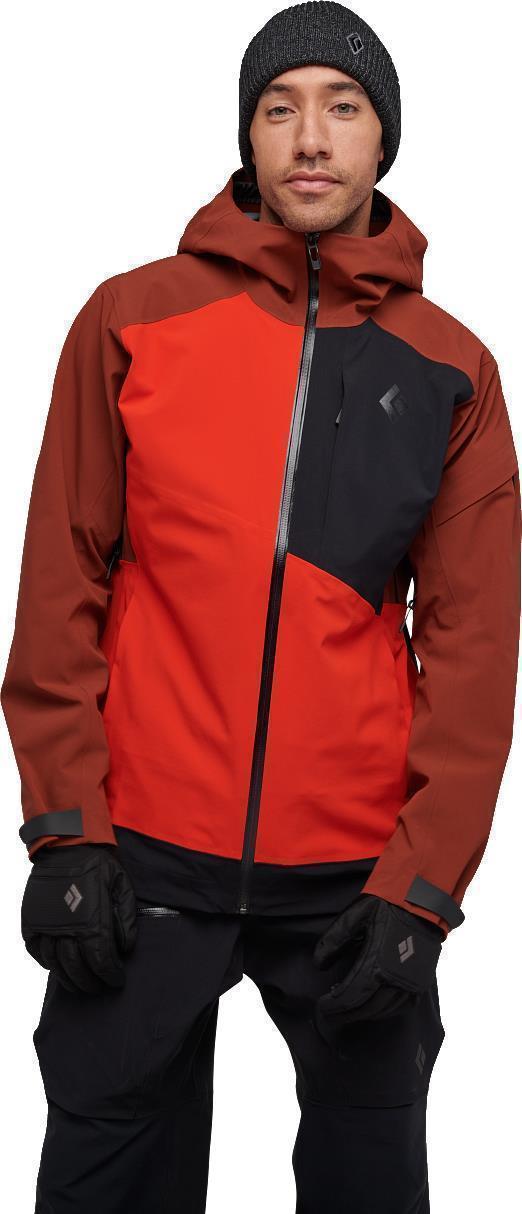 Recon Stretch Ski Shell - Mens - Mulled Cider / Black / Octane 1
